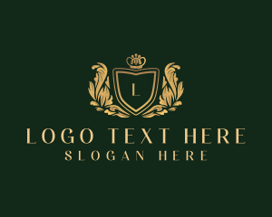 Lettermark - Ornament Crest Shield logo design