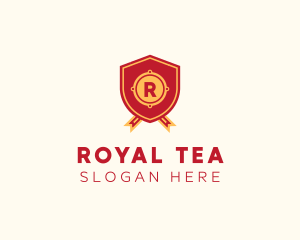 Royal Crest Ribbon Shield  logo design