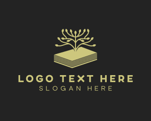 Bible Study - Tree Educational Book logo design