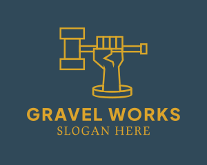 Gravel - Gravel Hand Legal logo design