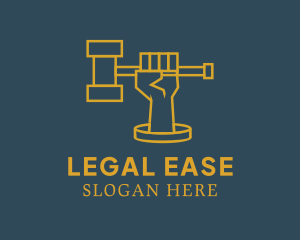 Gravel Hand Legal logo design