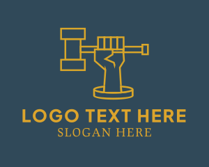 Legal Advice - Gravel Hand Legal logo design