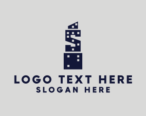 Skyscraper Letter S Logo
