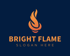 Lighter - Fiery Wings Flame logo design