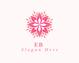 Pink Flower Petals Logo
