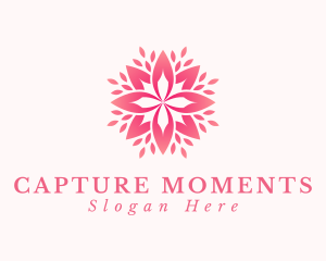 Bouquet - Pink Flower Petals logo design