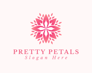 Pink Flower Petals logo design