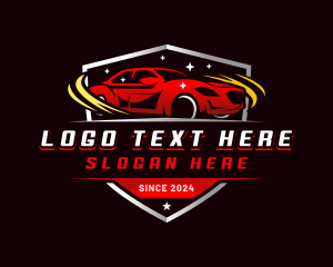 Drag Race - Car Shield Transportation logo design