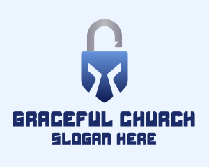 Online Protection - Gladiator Lock Security logo design