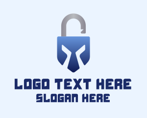 Online Privacy - Gladiator Lock Security logo design