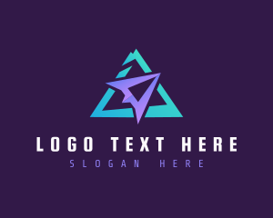 Triangle - Flying Triangle Aircraft logo design