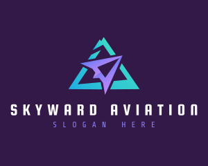 Flying Triangle Aircraft  logo design