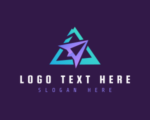 Airplane - Flying Triangle Aircraft logo design