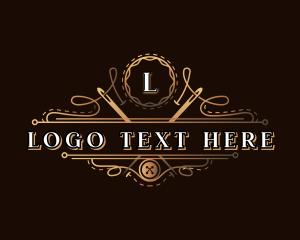 Couture - Tailor Stitch Needle logo design