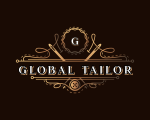 Tailor Stitch Needle logo design