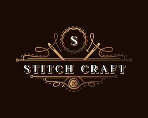 Tailor Stitch Needle logo design