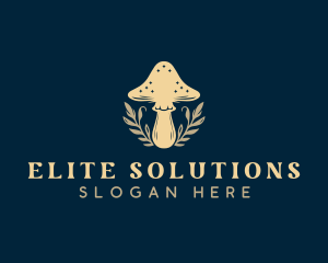 Herbal Fungus Mushroom Logo