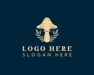 Herbal Fungus Mushroom Logo