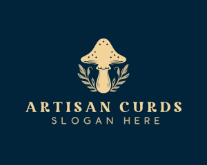 Herbal Fungus Mushroom logo design