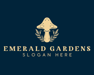 Herbal Fungus Mushroom logo design