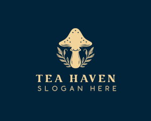 Herbal Fungus Mushroom logo design