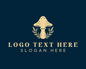 Herbal Fungus Mushroom Logo