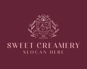 Wedding Cake Dessert logo design