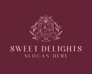 Wedding Cake Dessert logo design