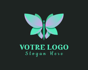 Queen - Green Butterfly Wing logo design