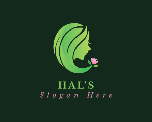 Facial - Natural Woman Hair logo design