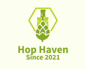 Hops Beer Science logo design