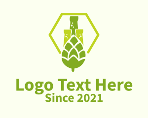Lager - Hops Beer Science logo design