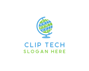 Digital Tech Globe logo design