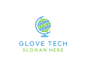 Digital Tech Globe logo design