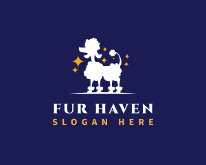 Fur - Pet Poodle Grooming logo design