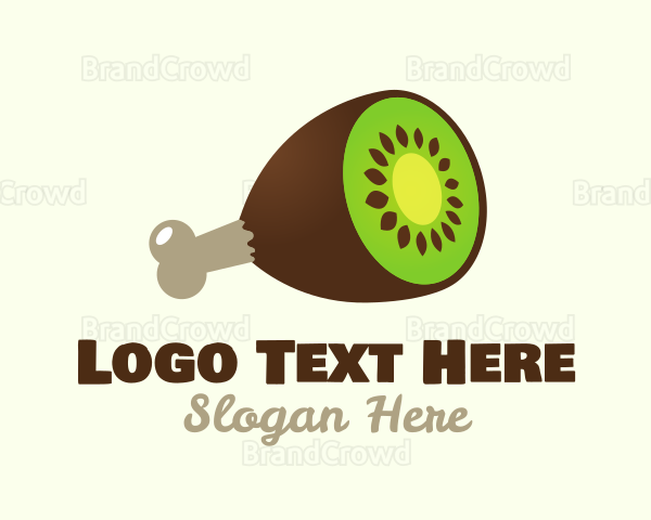 Kiwi Ham Meat Logo