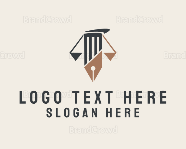 Legal Column Pen Logo