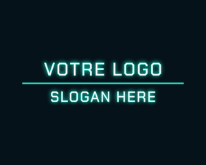 Techno Neon Agency Logo