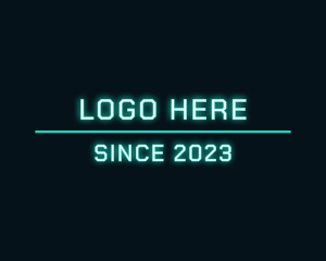 Studio - Techno Neon Agency logo design