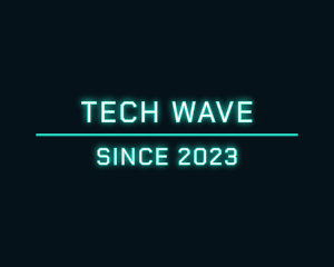 Techno Neon Agency logo design