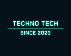 Techno - Techno Neon Agency logo design