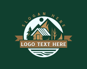 Cabin - Woodwork Roof Cabin logo design