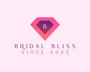 Bride - Diamond Gem Jewel Letter logo design