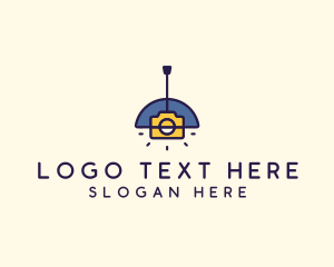 Camera App - Camera Ceiling Lamp logo design