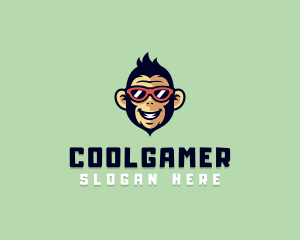 Hiphop - Cool Monkey Sunglasses logo design