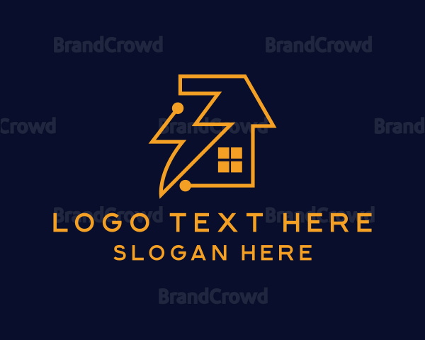 Lightning Bolt House Connector Logo