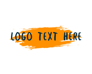 Daycare - Grunge Paint Wordmark logo design