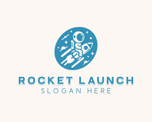 Rocket - Rocket Astronaut Career logo design