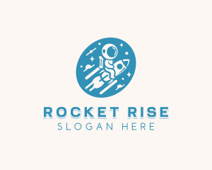 Rocket Astronaut Career logo design