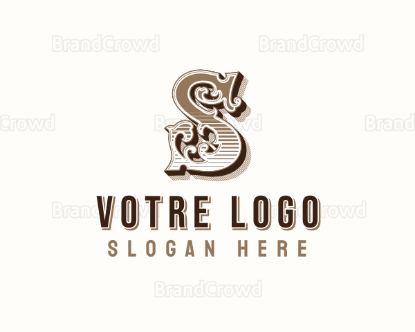 Antique Western Typography Logo